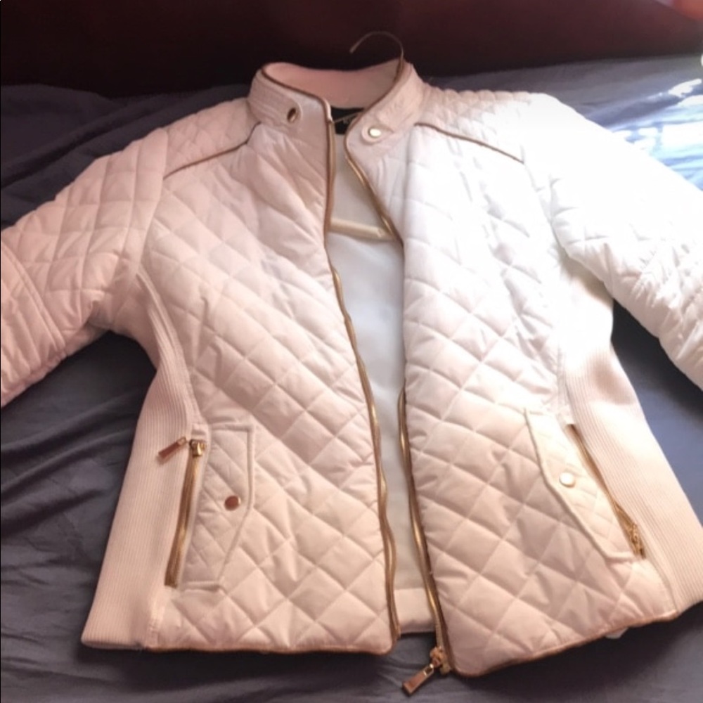 White Zip Up Jacket